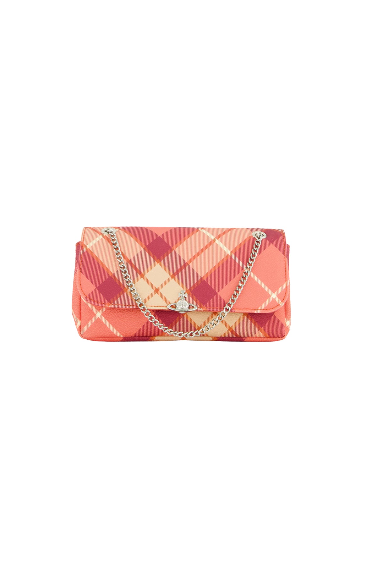 Women's Vivienne Westwood Chain Crossbody Purse in Fraser Pink