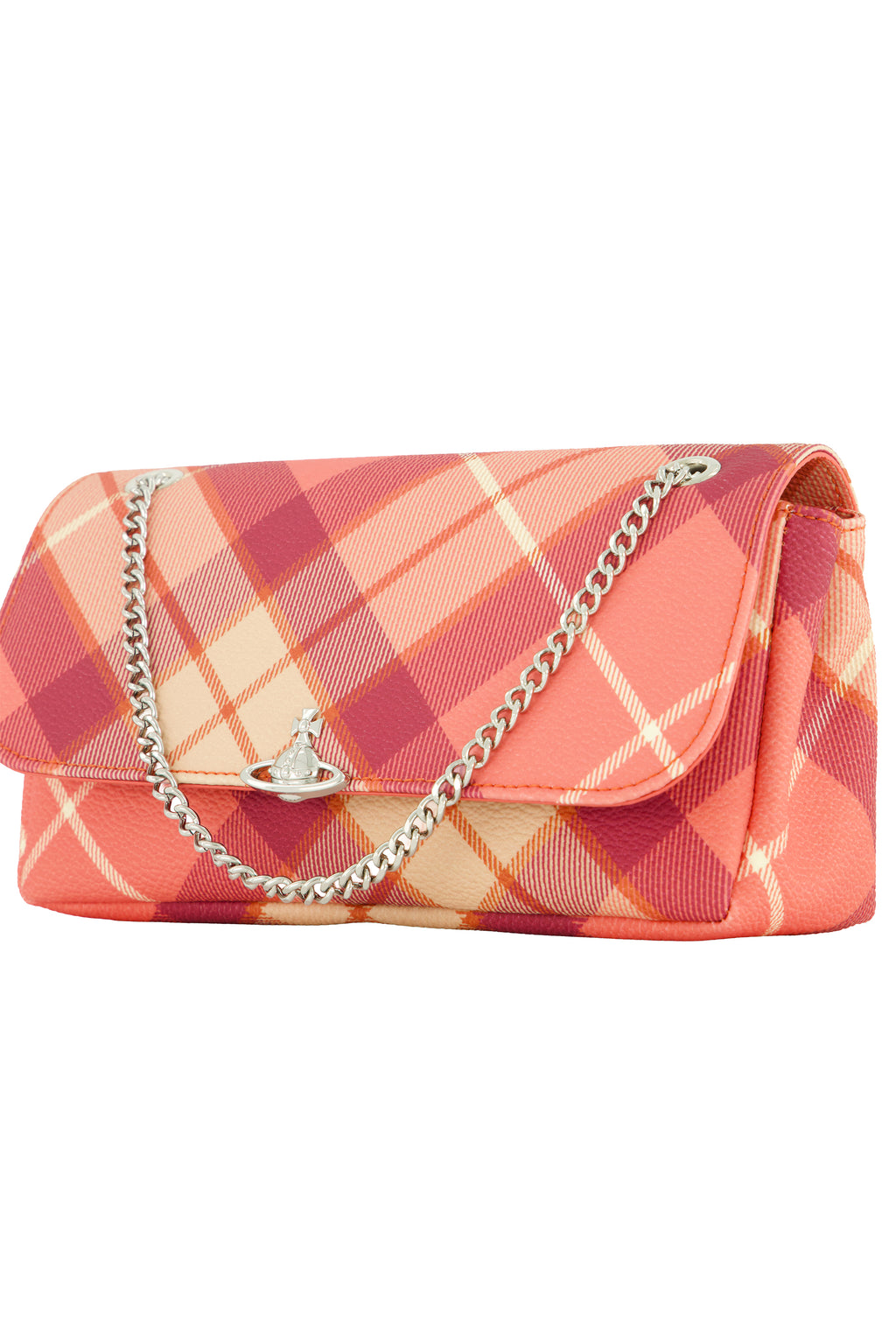 Women's Vivienne Westwood Chain Crossbody Purse in Fraser Pink