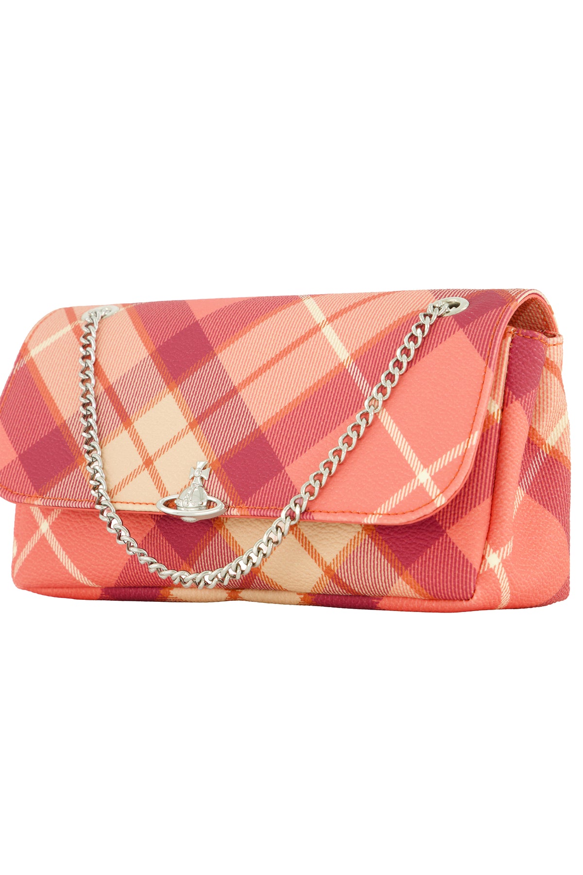 Women's Vivienne Westwood Chain Crossbody Purse in Fraser Pink