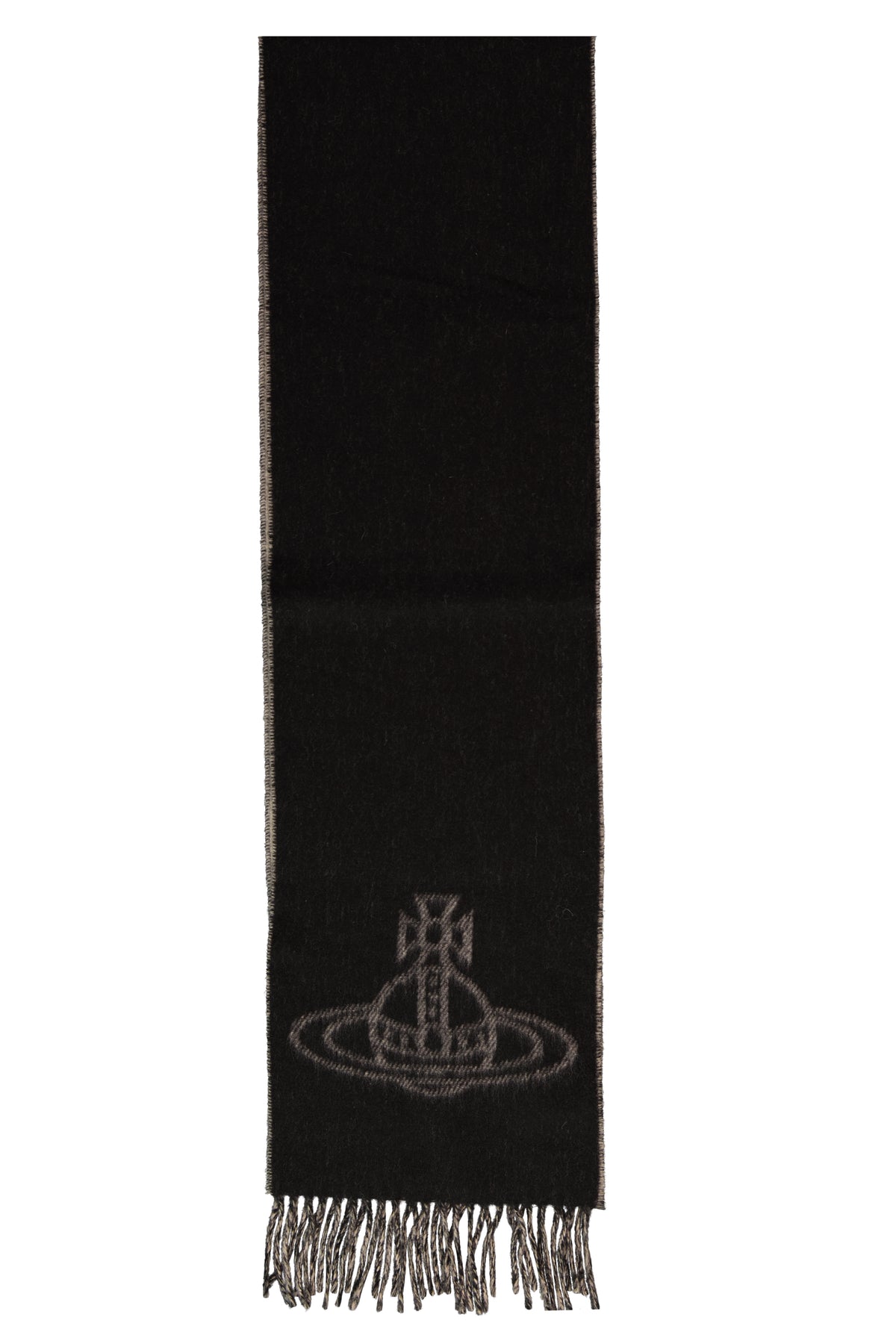 Women's Vivienne Westwood 25X180cm Scarf in Black White — view 3