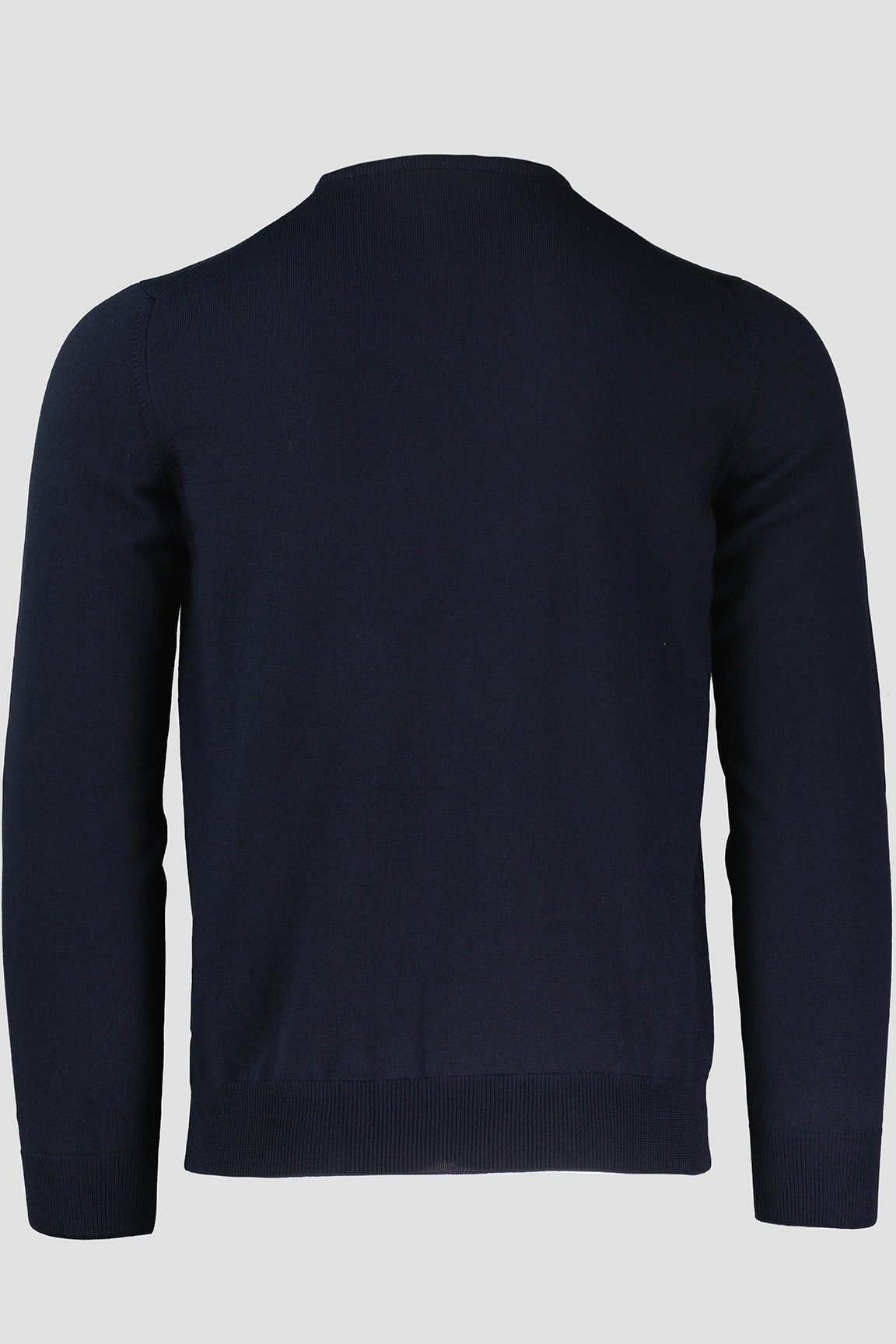 Back of Gran Sasso navy jumper