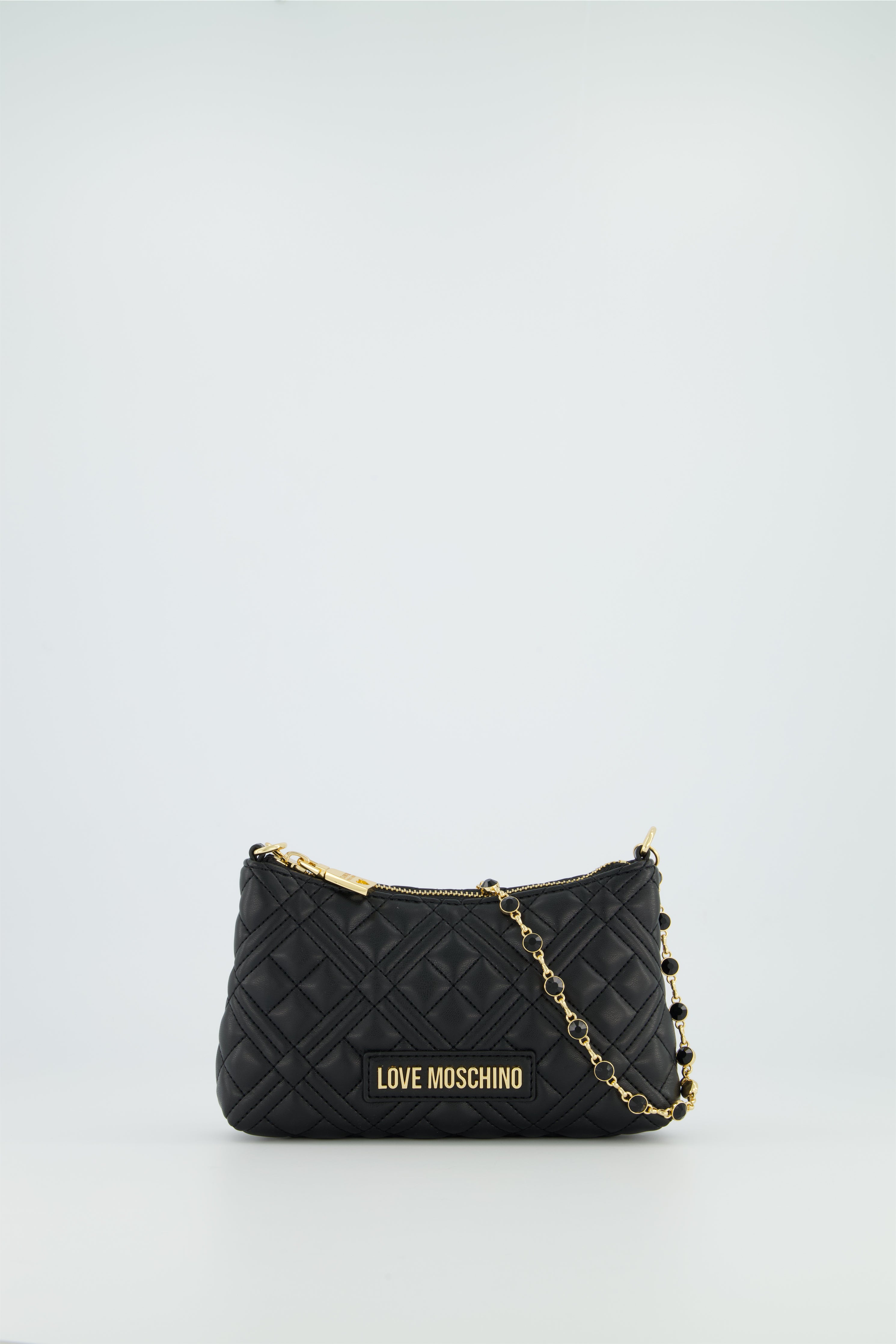 Women's Love Moschino Black Chain Shoulder Bag