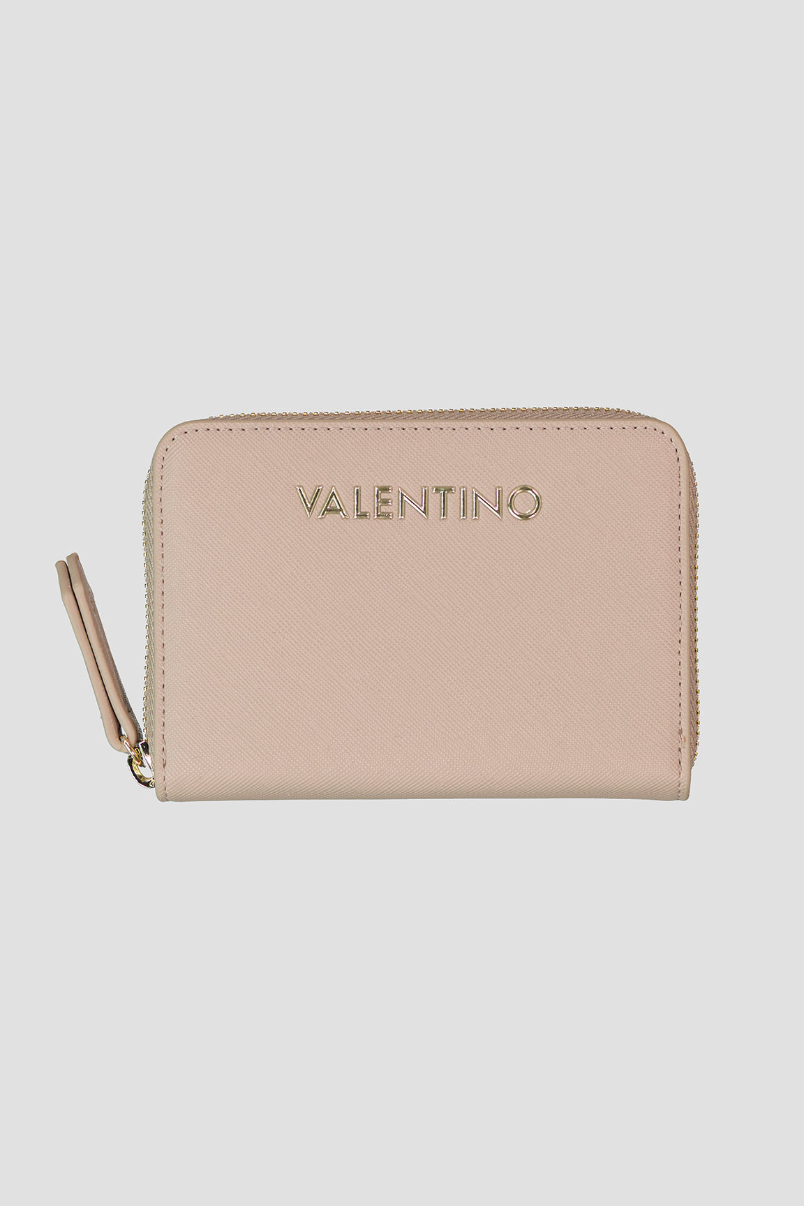 Women's Valentino Bags Zero Beige Zip Around Wallet
