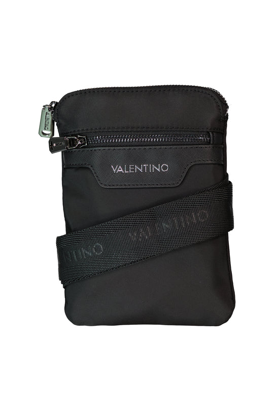 Men's Valentino Bags Cardano Black Soft Crossbody Bag