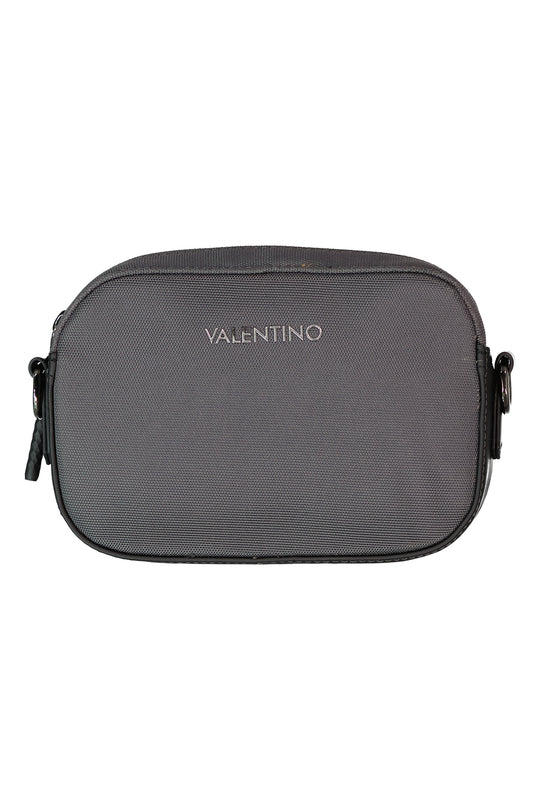 Men's Valentino Bags Tron Grey Black Camera Crossbody Bag