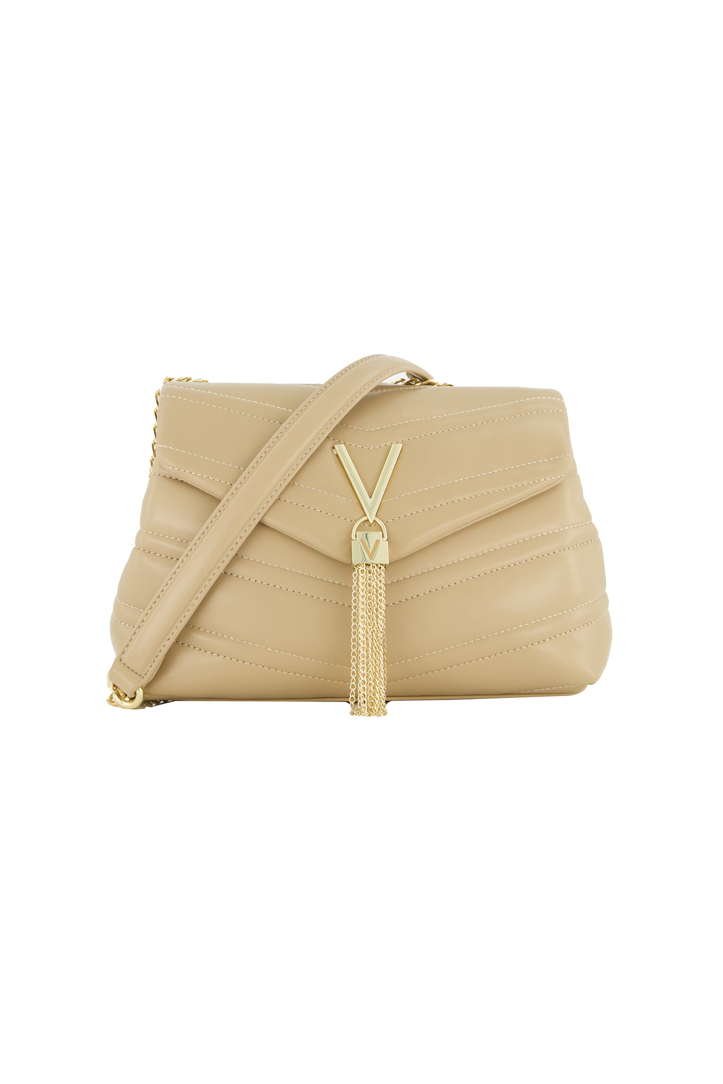 Women's Valentino Bags Privilege Medium Shoulder Bag in Beige
