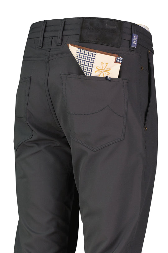 Mens Jacob Cohen Pharrell Active Relaxed Carrot Black Tech Pants