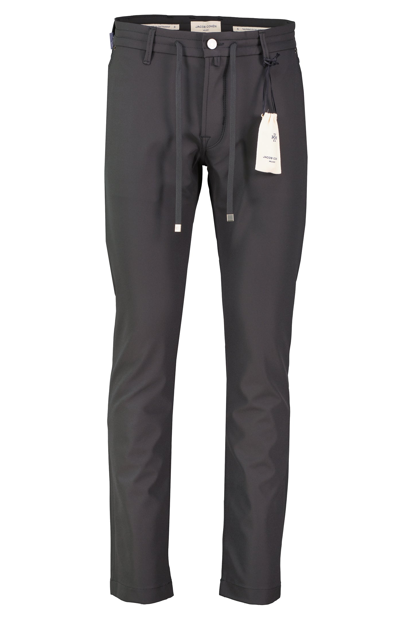 Mens Jacob Cohen Pharrell Active Relaxed Carrot Black Tech Pants