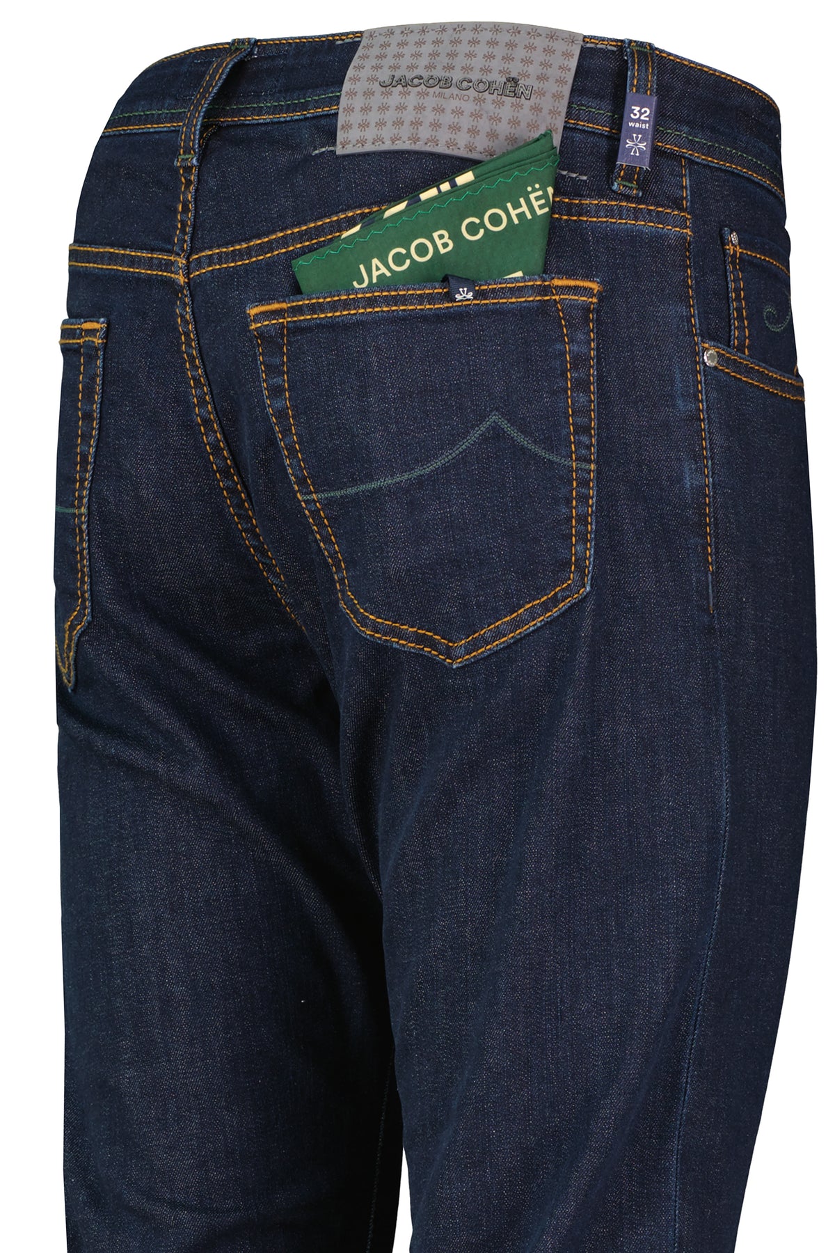 Mens Jacob Cohen 5PKT Bard Slim Fit Dark Blue Jeans - image 5