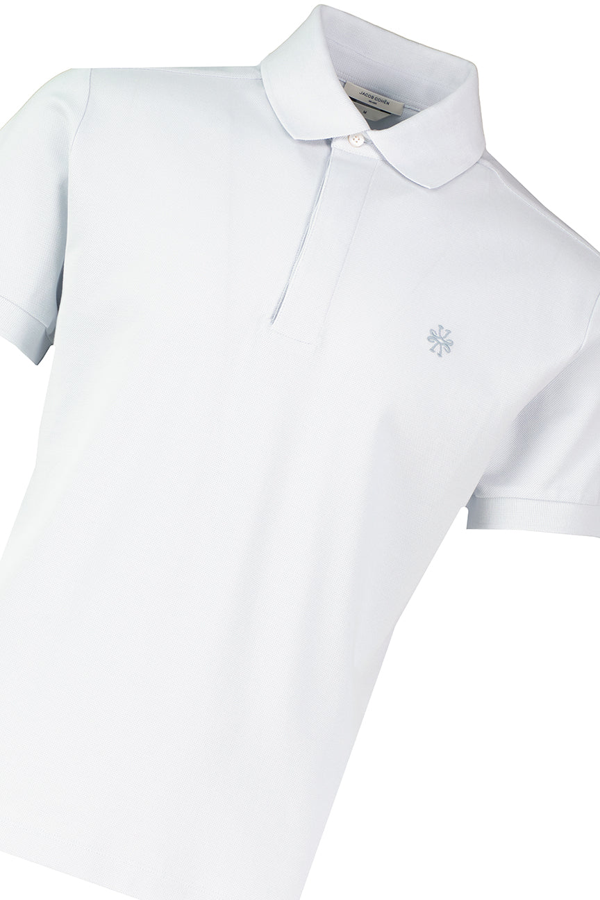 Mens Jacob Cohen Azure Blue Polo Shirt - image 4