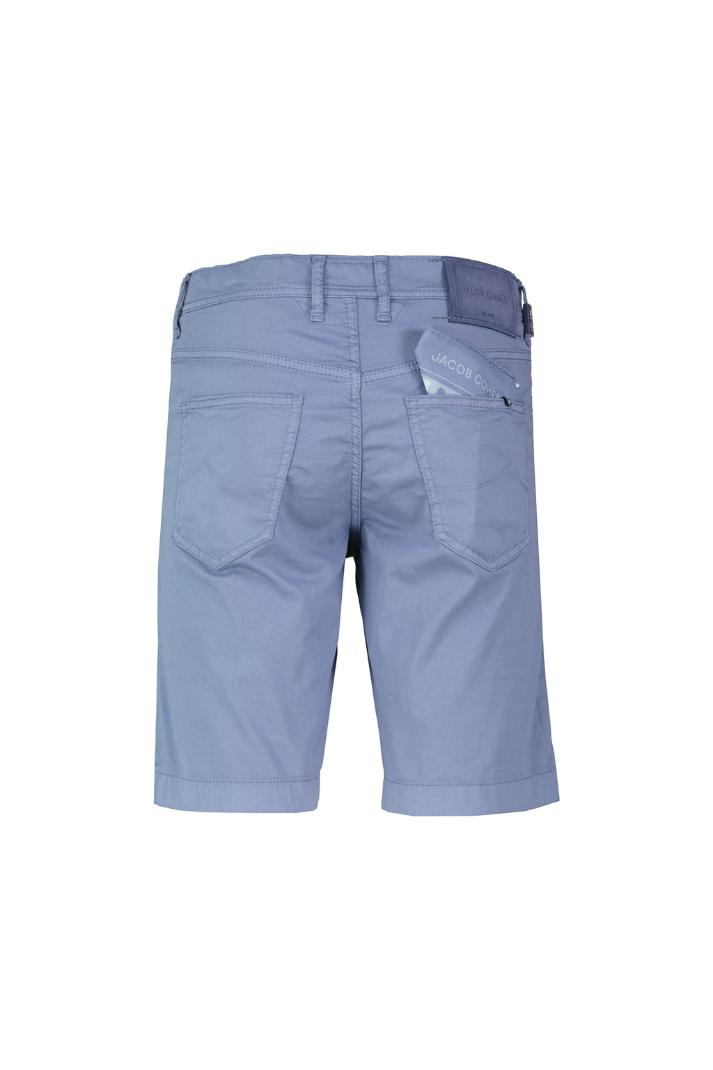 Mens Jacob Cohen Bermuda 5PKT Nicolas Aviation Blue Shorts — view 3