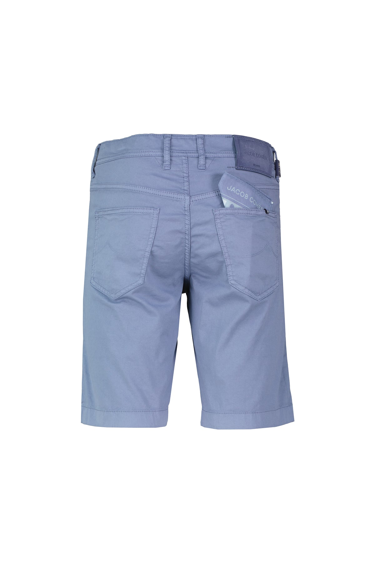 Mens Jacob Cohen Bermuda 5PKT Nicolas Aviation Blue Shorts — view 3