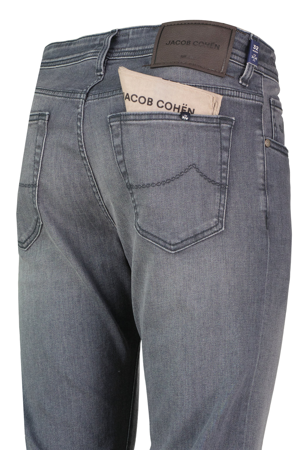 Mens Jacob Cohen 5PKT Bard Slim Fit Grey Jeans