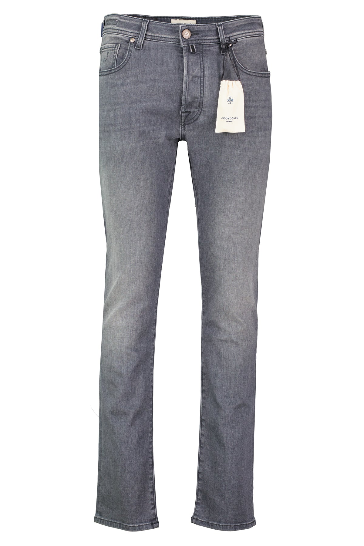 Mens Jacob Cohen 5PKT Bard Slim Fit Grey Jeans — view 2