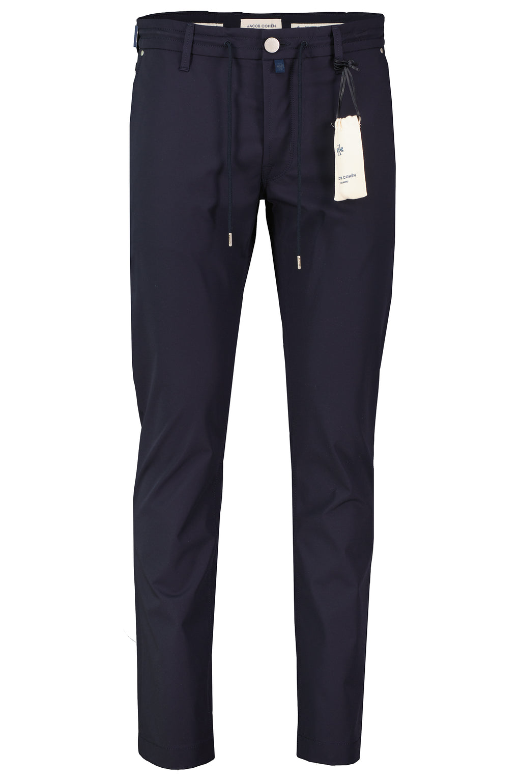 Mens Jacob Cohen Pharrell Active Relaxed Carrot Dark Blue Tech Pants — view 2