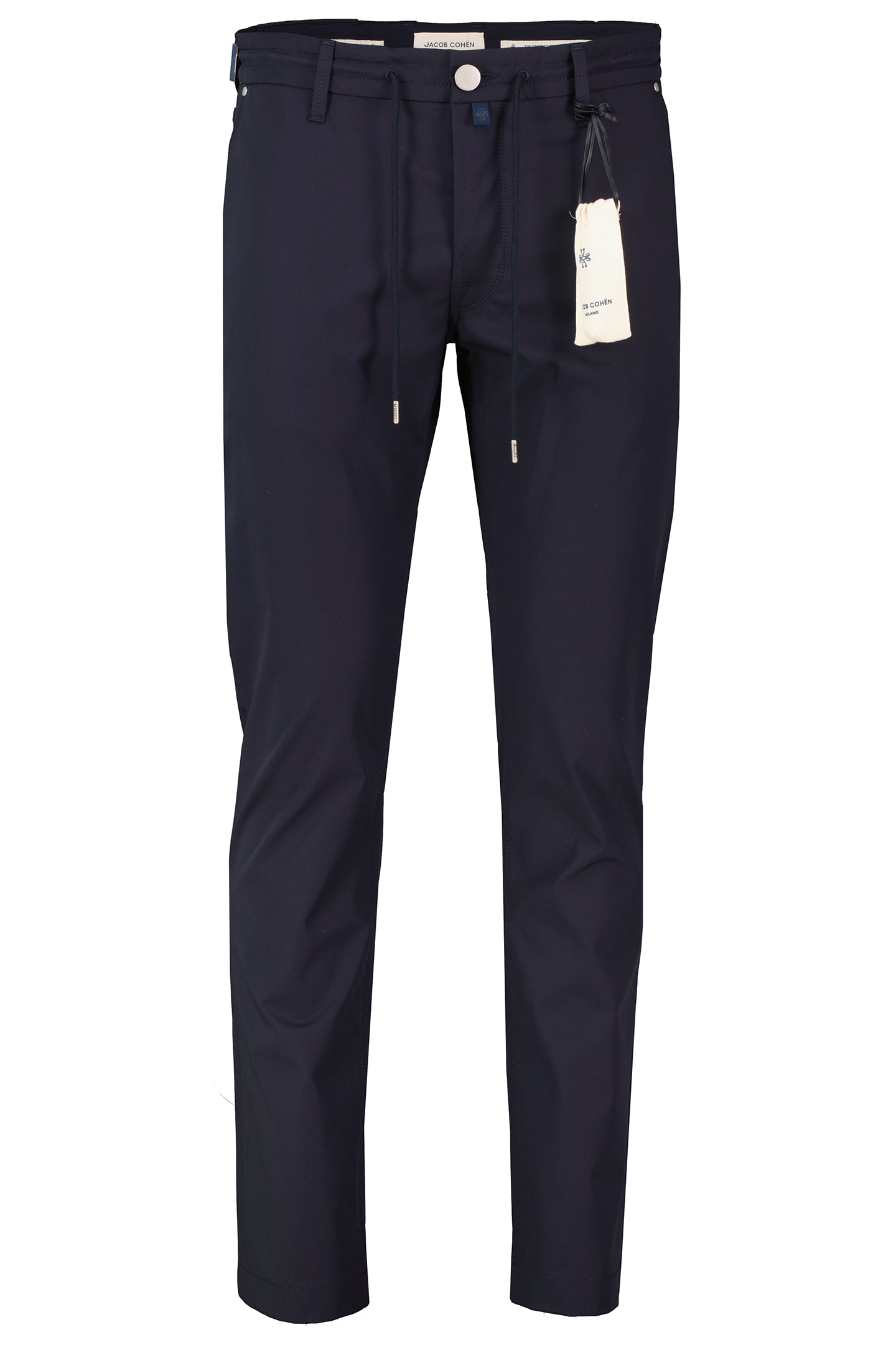 Mens Jacob Cohen Pharrell Active Relaxed Carrot Dark Blue Tech Pants — view 2