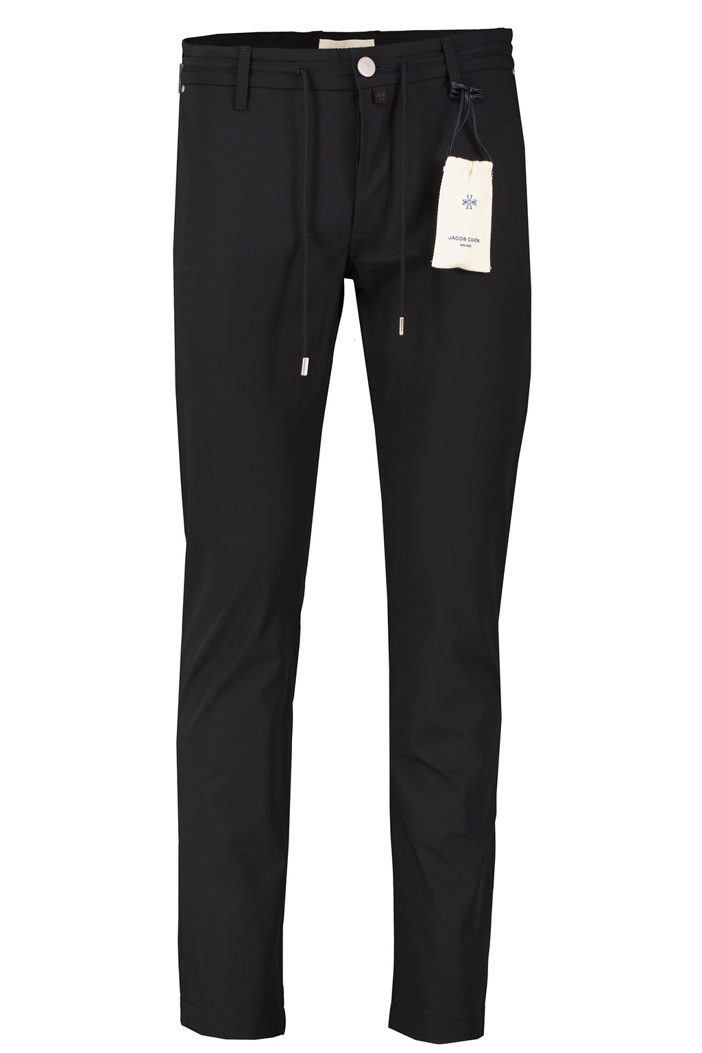 Mens Jacob Cohen Pharrell Active Relaxed Carrot Black Technical Pants — view 2