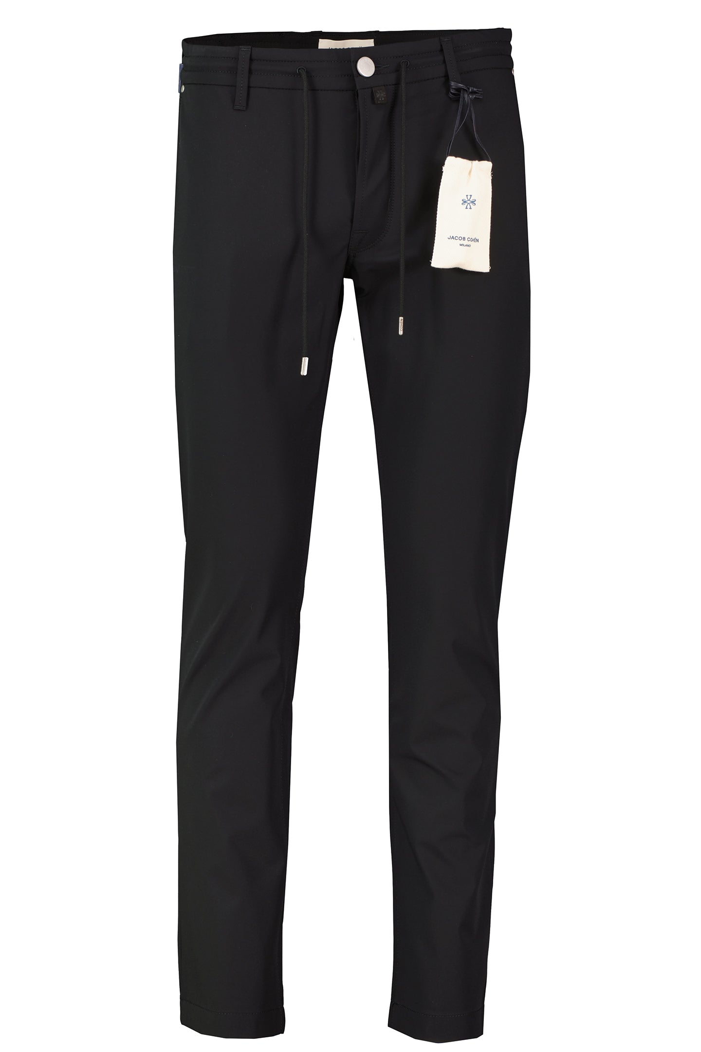 Mens Jacob Cohen Pharrell Active Relaxed Carrot Black Technical Pants — view 2