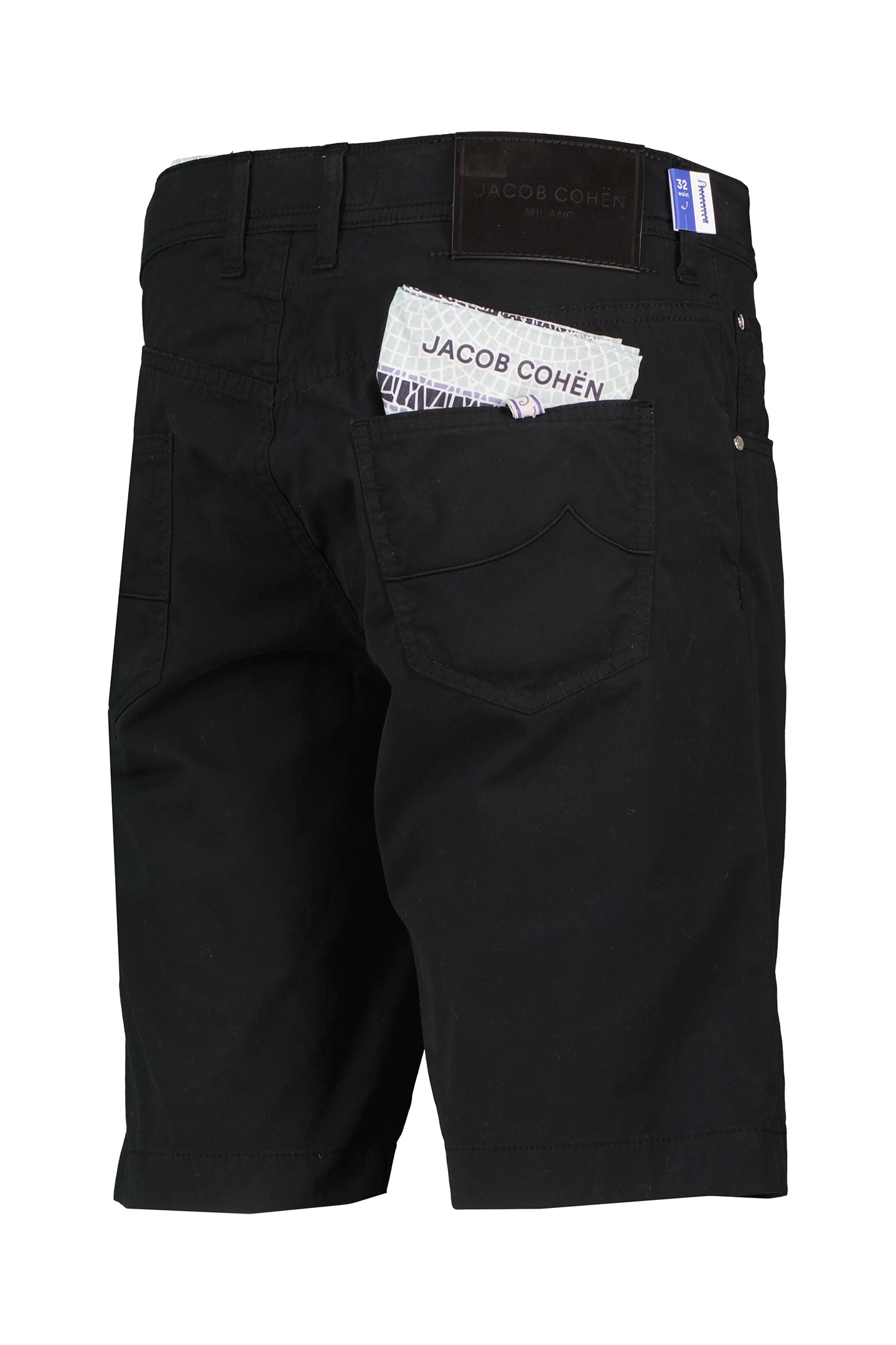 Men's Jacob Cohen Black 5 Pocket Bermuda Shorts