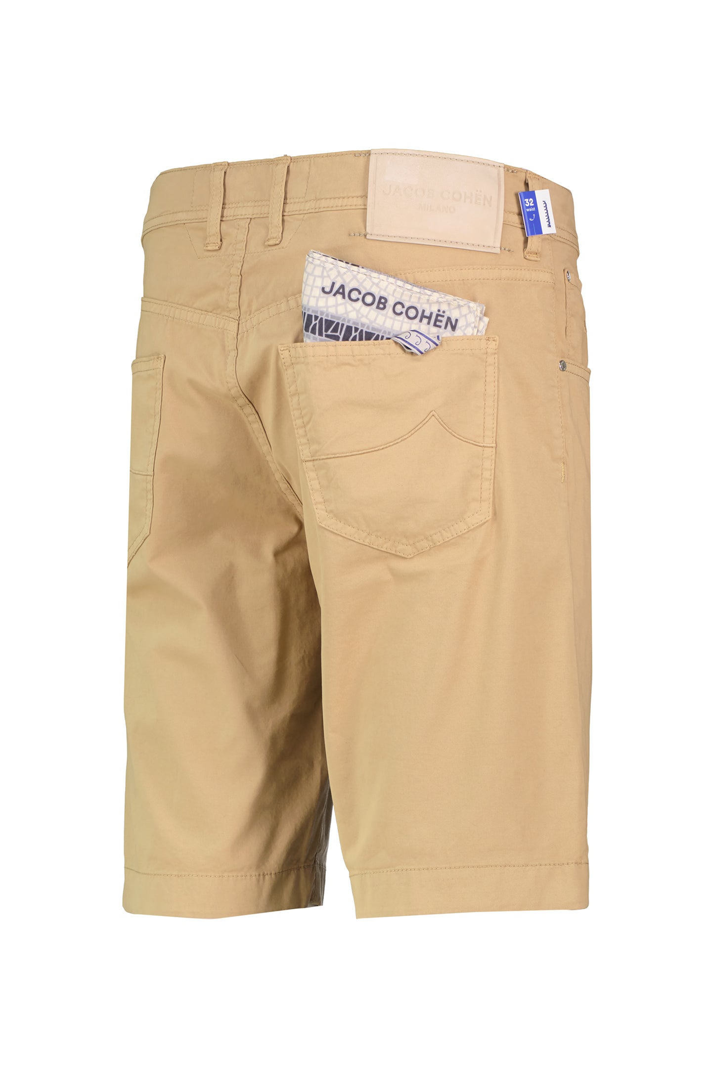 Men's Jacob Cohen Beige 5 Pocket Bermuda Shorts