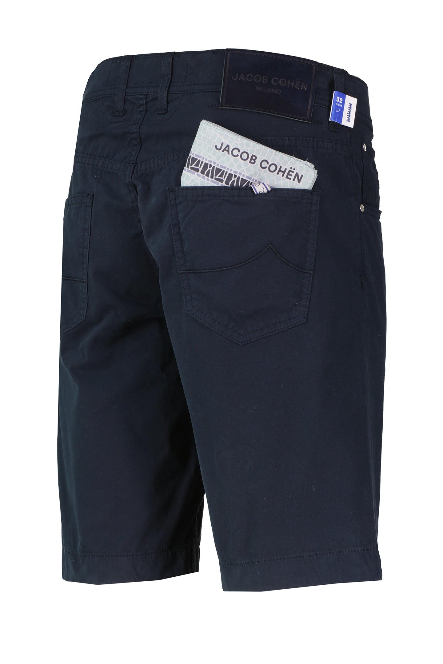 Men's Jacob Cohen Navy 5 Pocket Bermuda Shorts