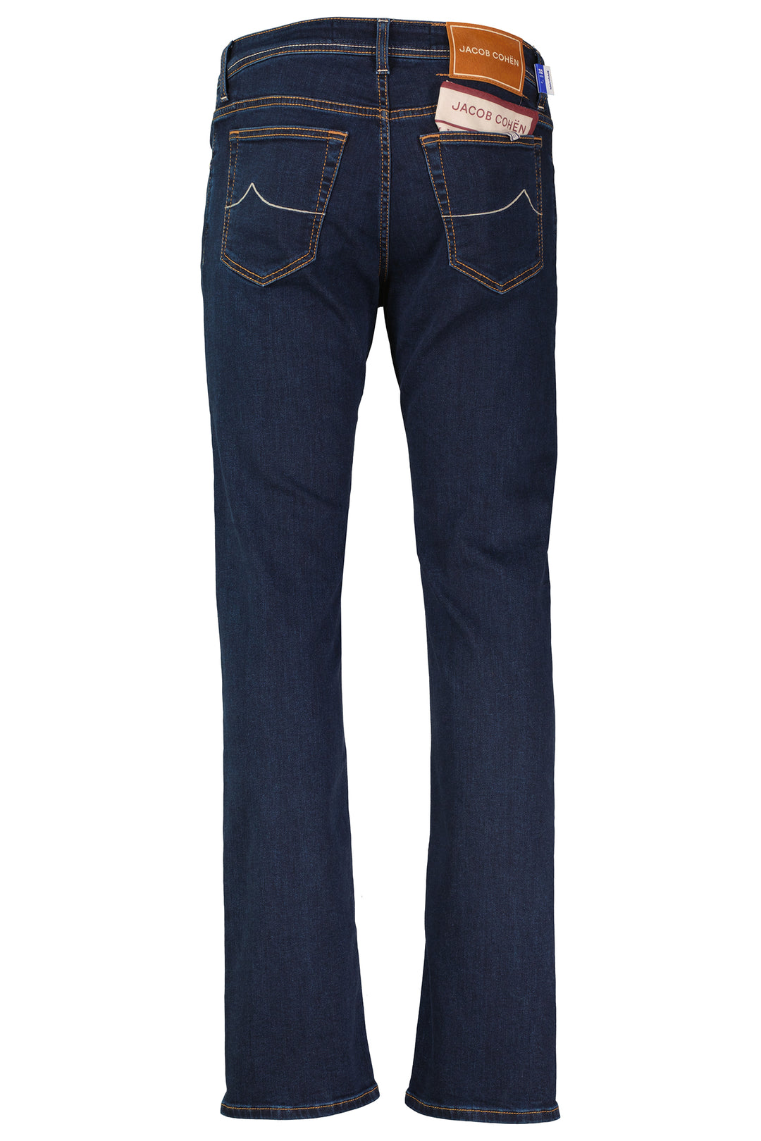 Men's Jacob Cohen 10oz Dark Blue Denim 5 Pocket Stretch Slim Fit Bard