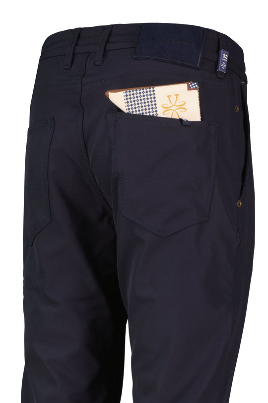Mens Jacob Cohen Pharrell Active Relaxed Carrot Navy Tech Pants