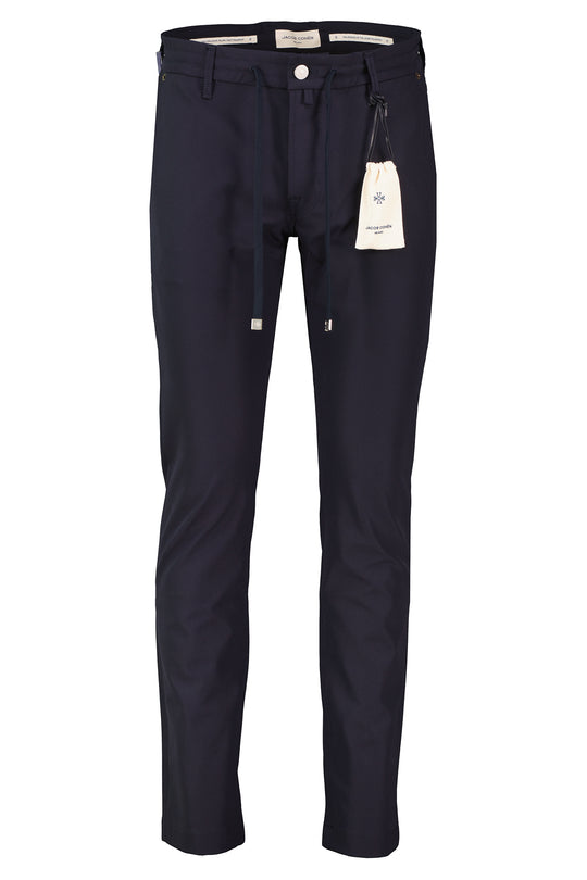 Mens Jacob Cohen Pharrell Active Relaxed Carrot Navy Tech Pants