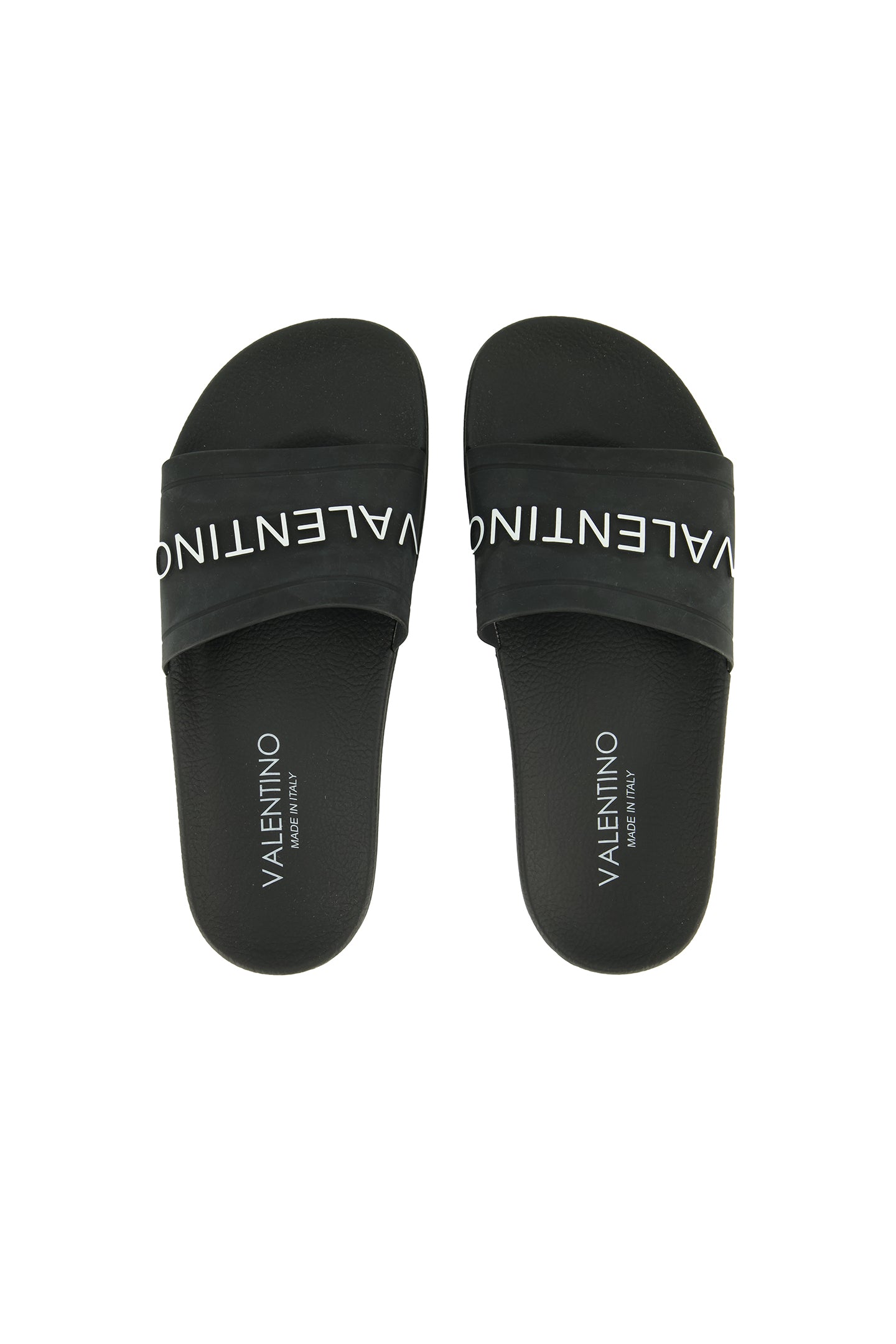 Women's Valentino Black Pool Slides