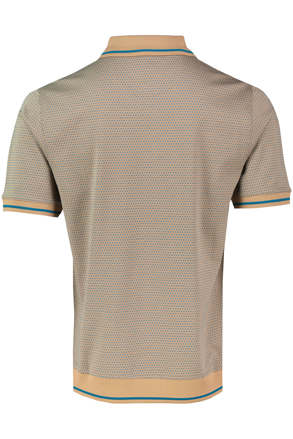 Men's Pal Zileri Light Brown 3 Button Mercerised Polo Shirt — view 3