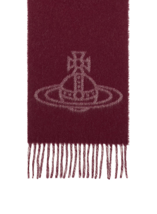 Women's Vivienne Westwood 25X180cm Scarf in Bordeaux