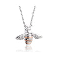 Sterling silver Honey Bee pendant necklace by Clogau, showcasing intricate detail and nature-inspired design.