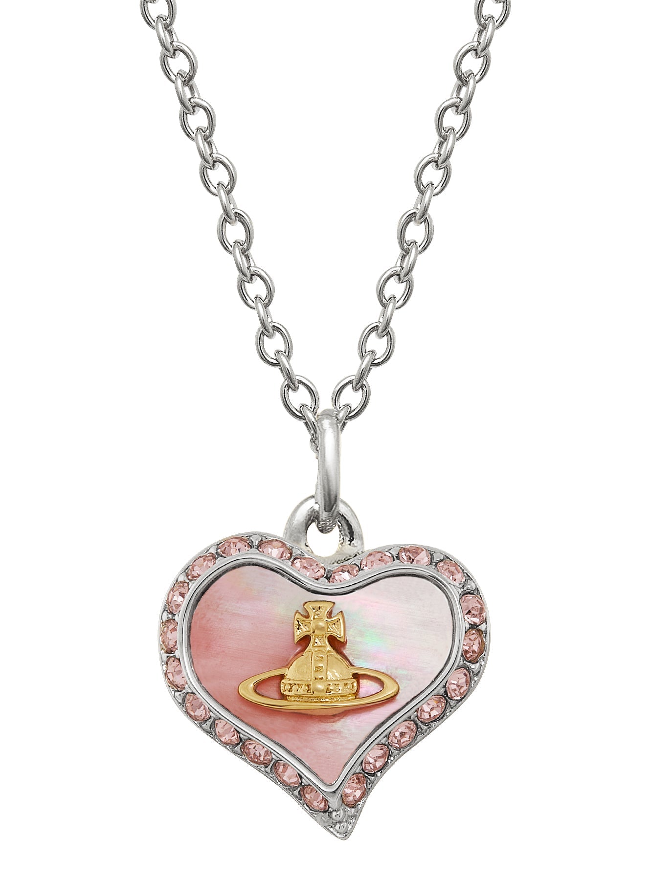 Vivienne Westwood Petra Pink MOP Necklace 63020103-02P659-