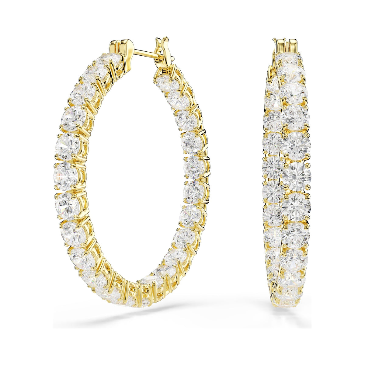 Swarovski Matrix Hoop Earrings — view 4