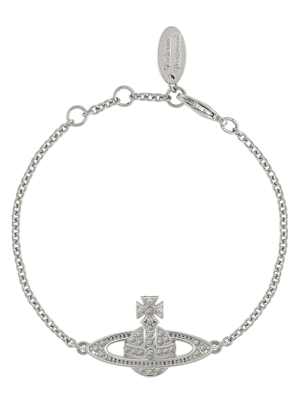 Vivienne Westwood Platinum Plated Mini Bas Relief Bracelet 61020051-02P116-CN
