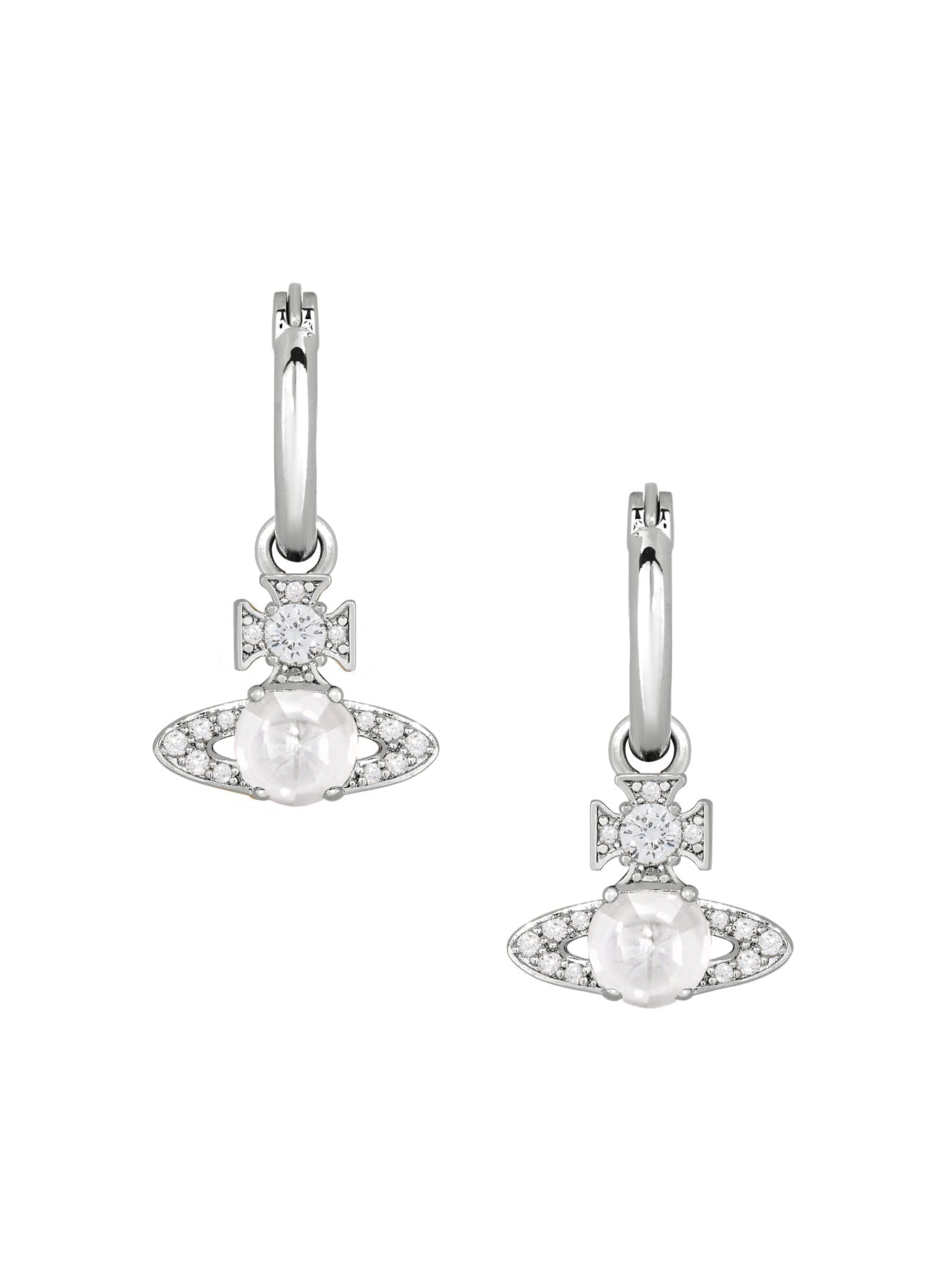 Vivienne Westwood Ondina CZ Hoop Earrings 6203009D-02P102