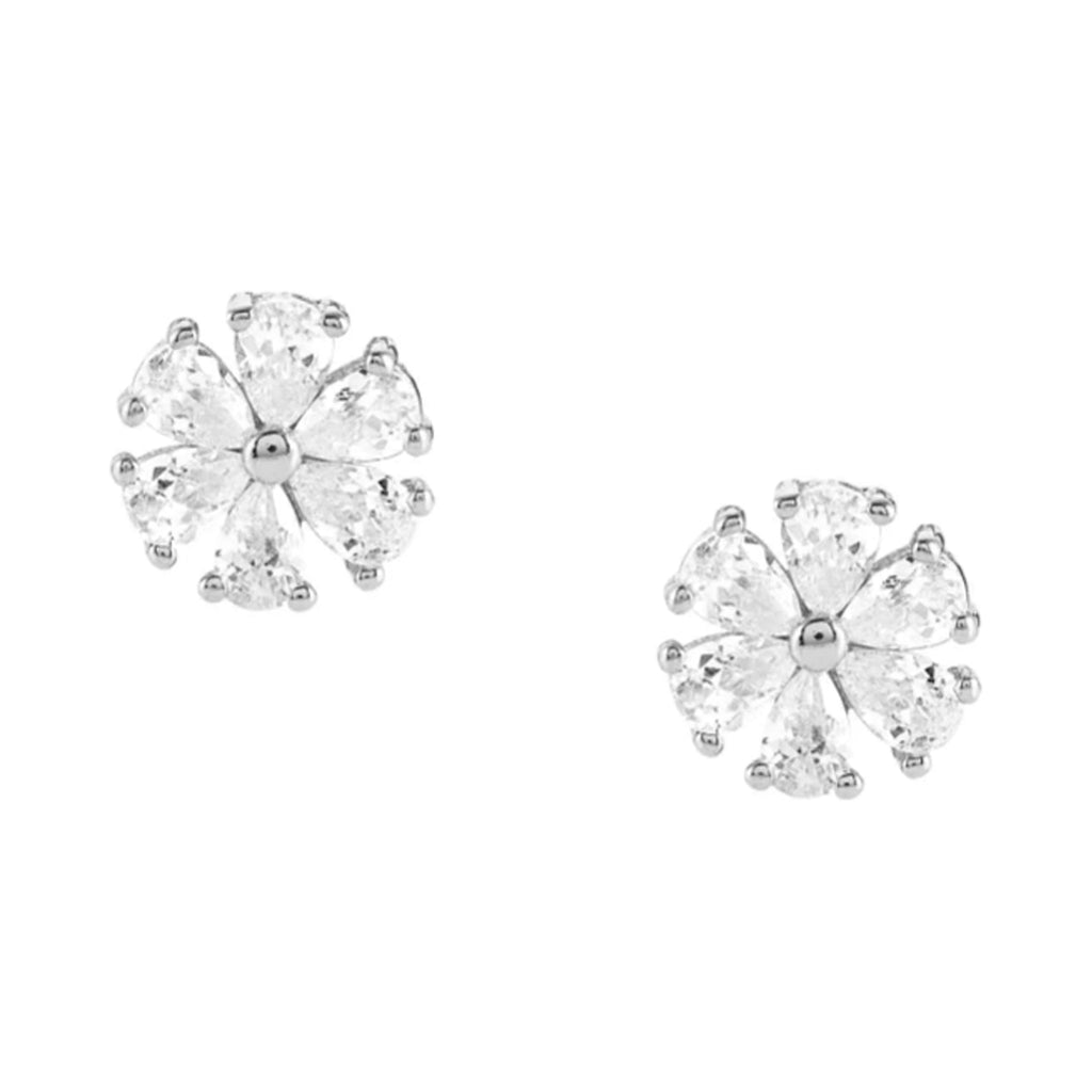 The Nomination Sweetrock Cubic Zirconia Flower Earrings, a silver metal earrings from Nomination Italy, available at OD’s Jewellers in St Helens.