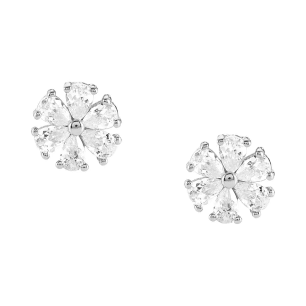 The Nomination Sweetrock Cubic Zirconia Flower Earrings, a silver metal earrings from Nomination Italy, available at OD’s Jewellers in St Helens.