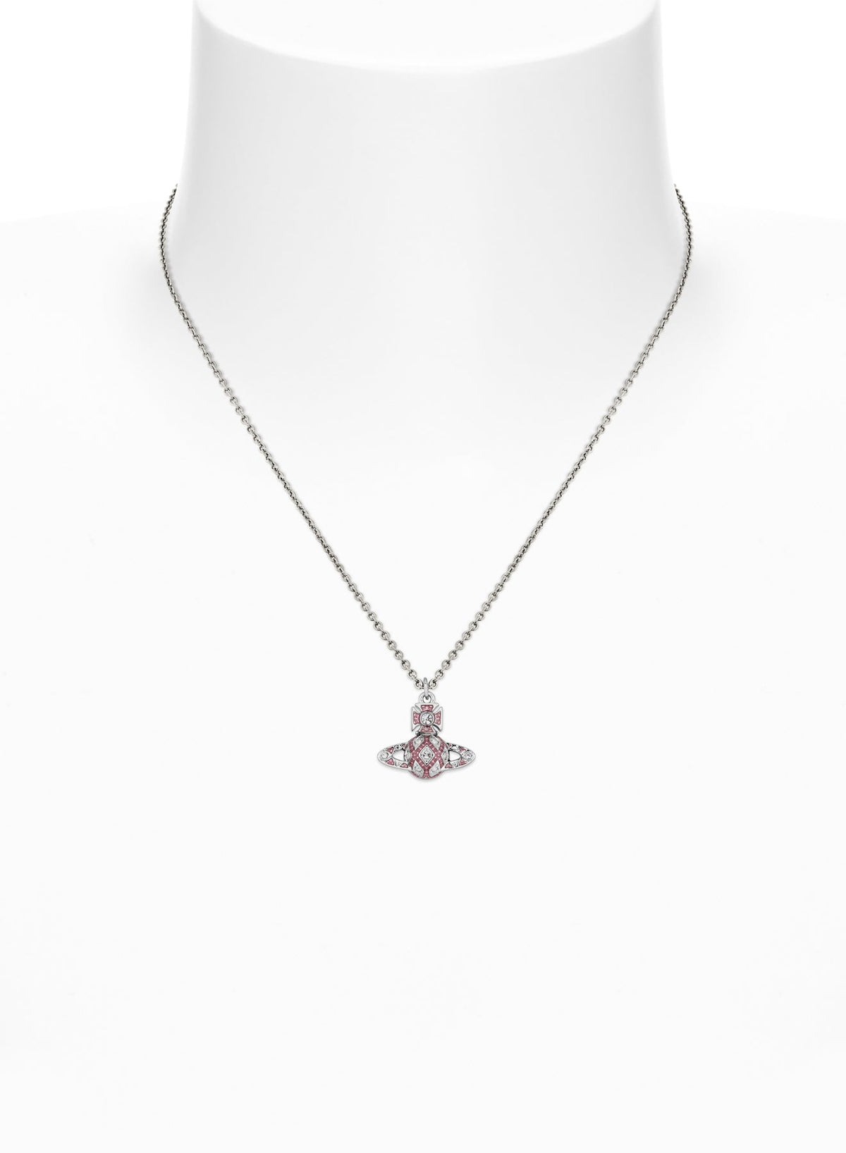 Vivienne Westwood Rachelle Bas Relief Dark Rose Necklace 630203J9-02P788- — view 2