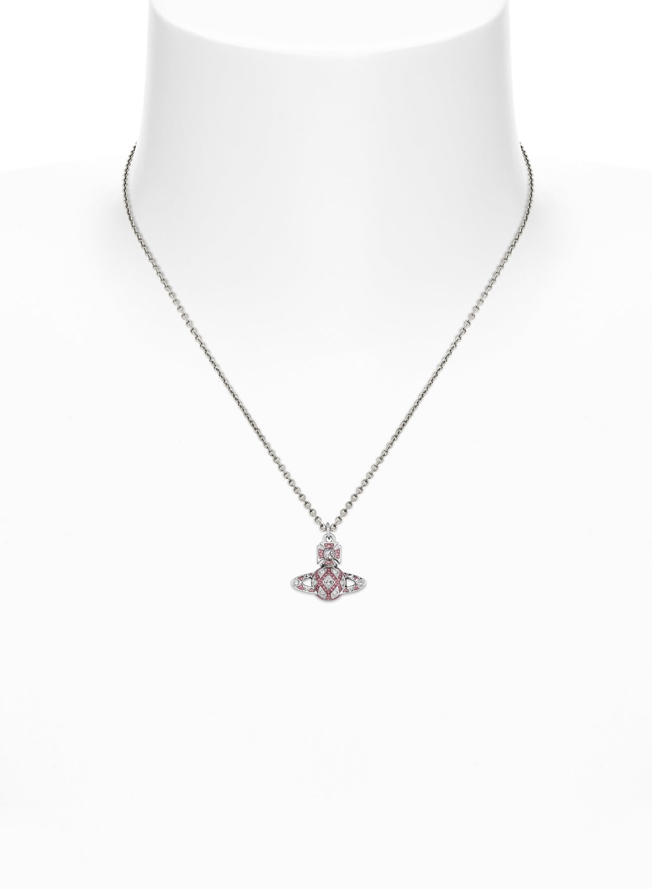Vivienne Westwood Rachelle Bas Relief Dark Rose Necklace 630203J9-02P788- — view 2
