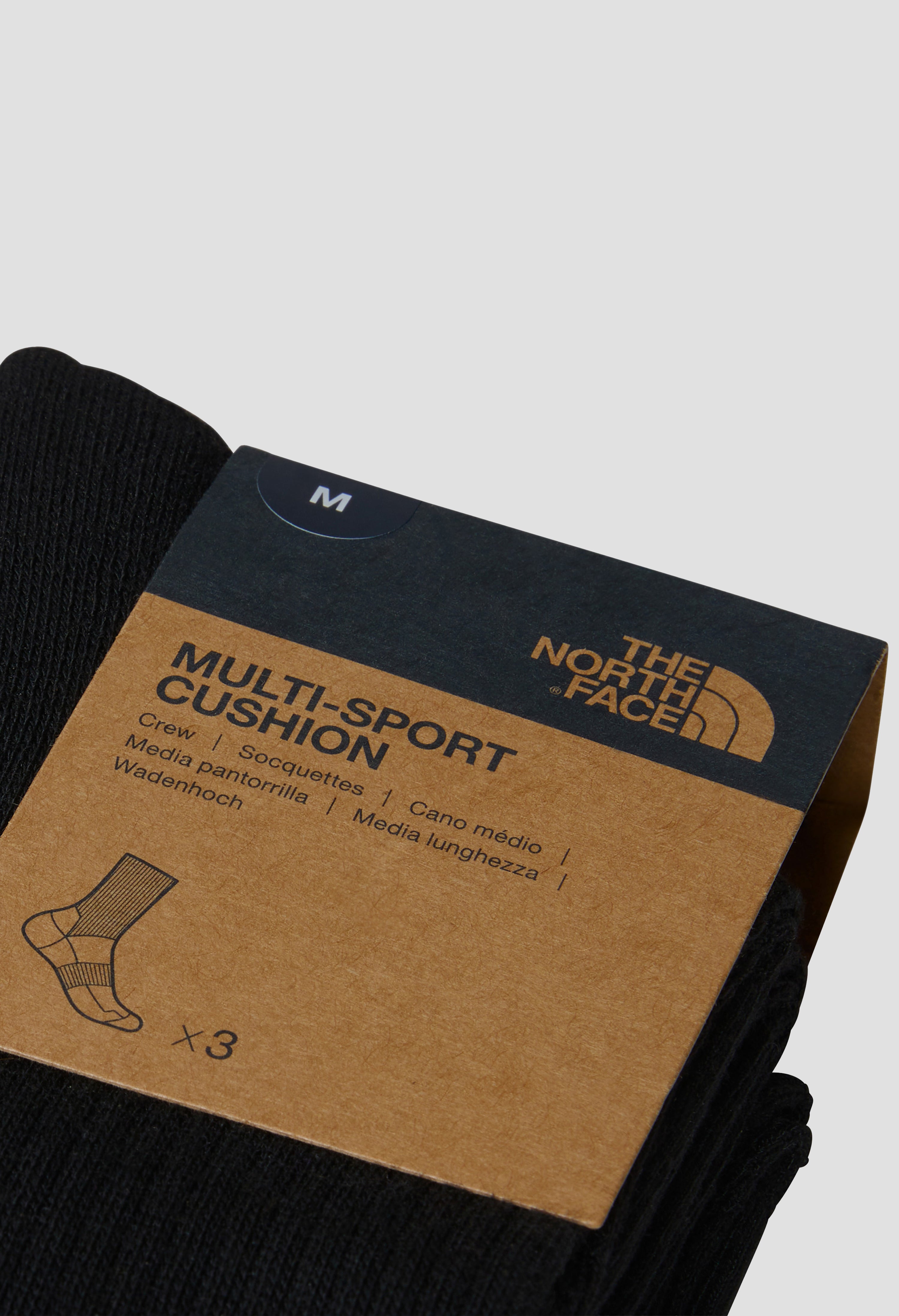 The North Face Black Sport Cush Crew Sock 3p — view 3