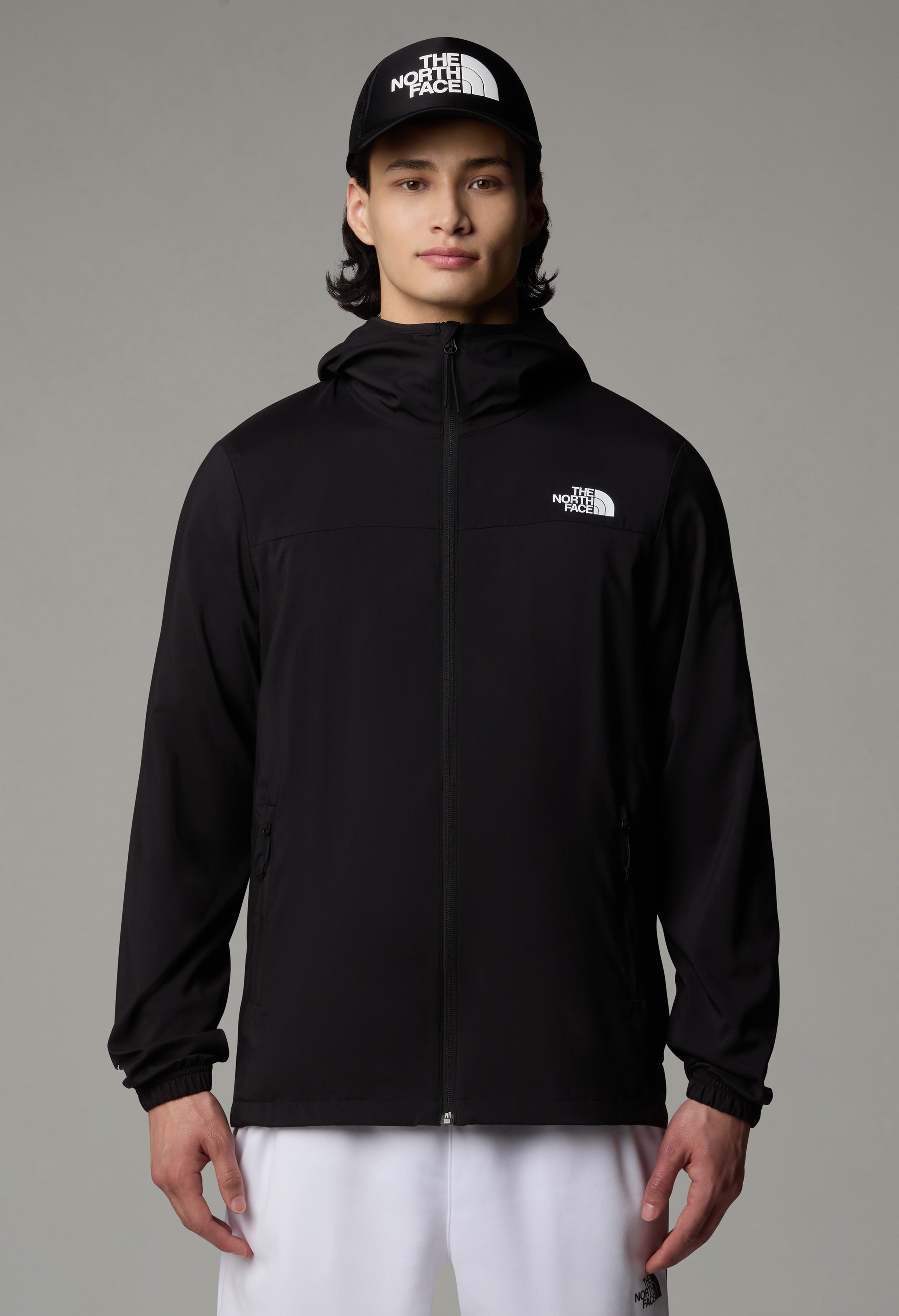Men's The North Face Black Mountain Athletics Hooded Wind Jacket — view 3