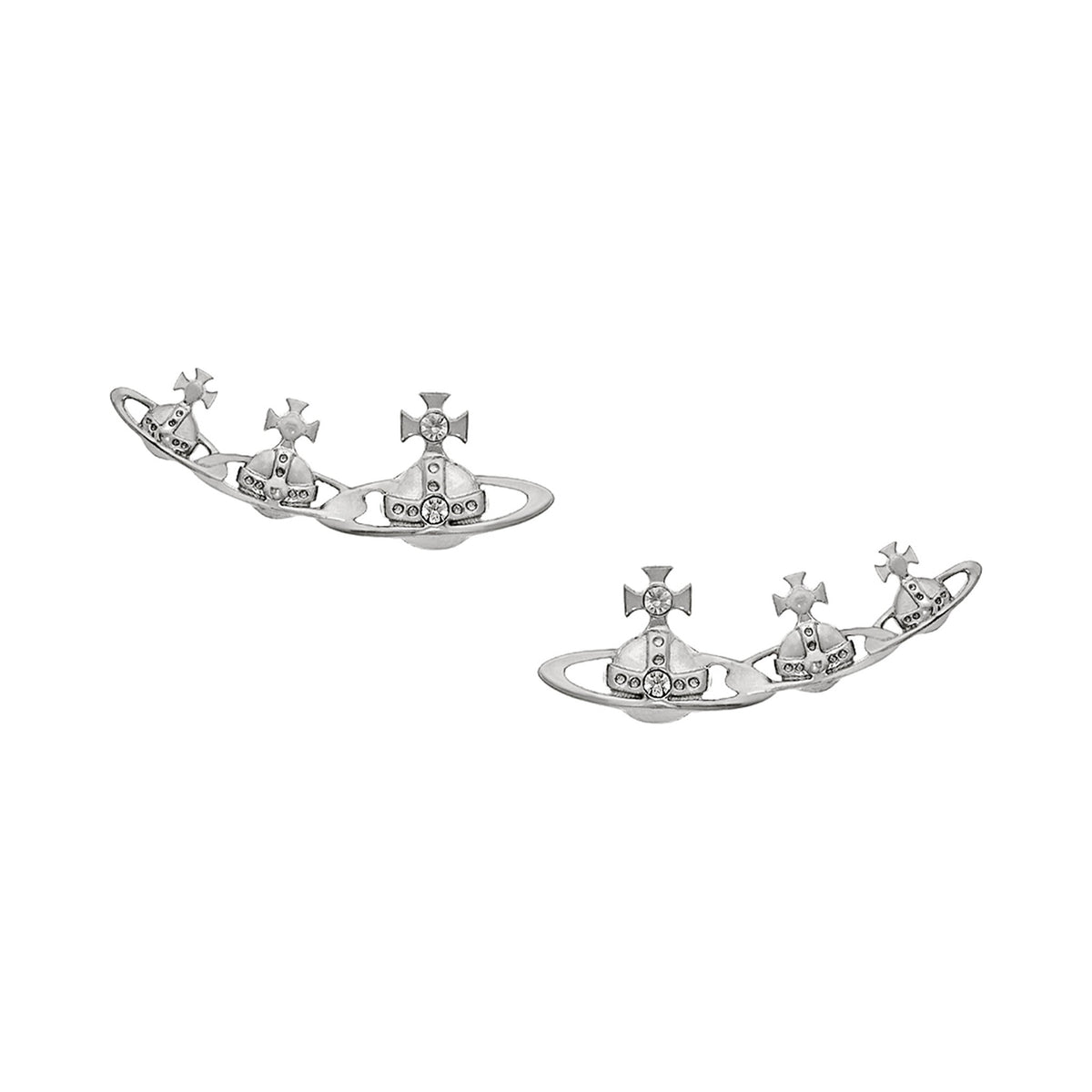 Vivienne Westwood Crystal Candy Earrings, platinum plated silver, from Vivienne Westwood, OD’s Jewellers St Helens