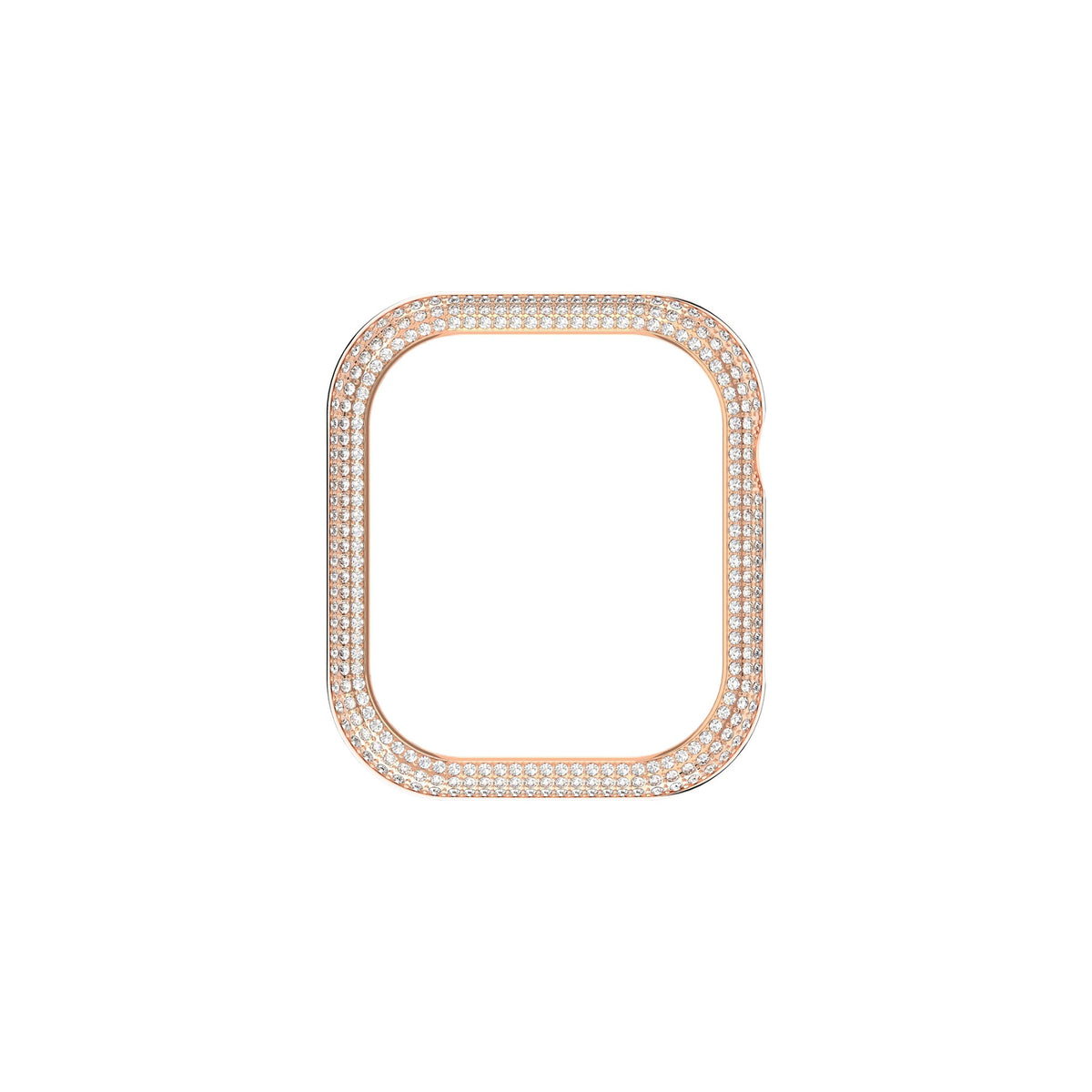 The Swarovski Sparkling 41mm Rose Gold Plated Apple Watch Case, a rose gold plated Apple Watch case from Swarovski, OD’s Jewellers, St Helens