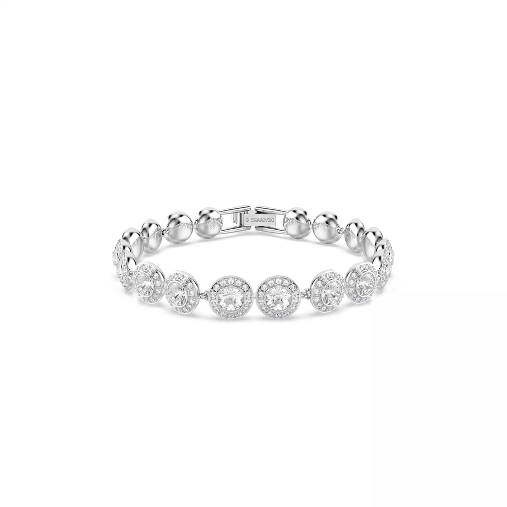 Swarovski Una Angelic Necklace Bracelet & Earrings Set Rhodium Plated — view 3