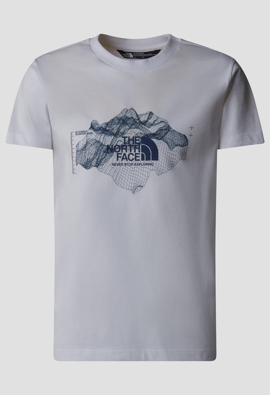 Boy’s The North Face White Topographic T Shirt