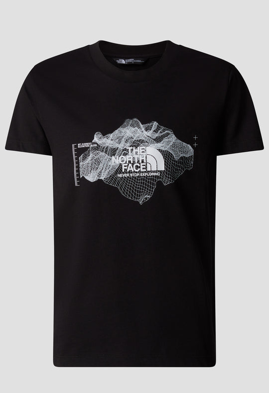 Boy’s The North Face Black Topographic T Shirt