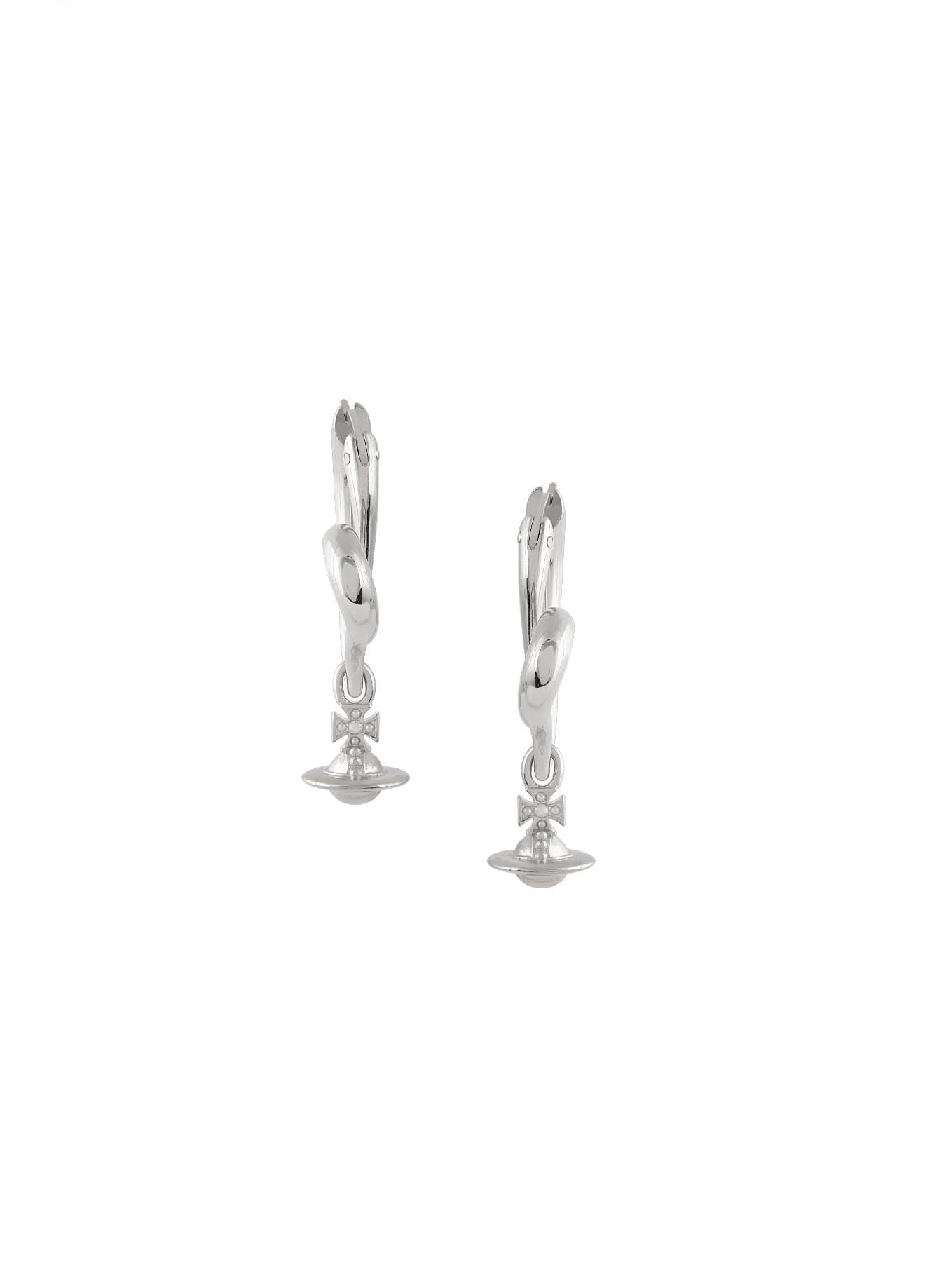 Vivienne Westwood Emily Heart Hoop Earring 62020173-02P019- — view 2