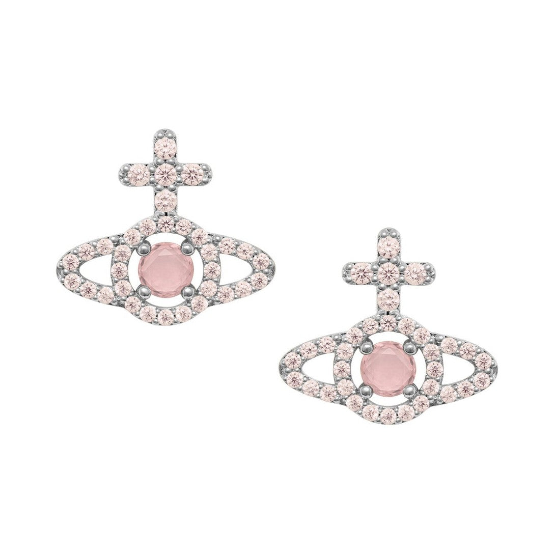 Vivienne Westwood Olympia Peach CZ Earrings 6201038I-02P773