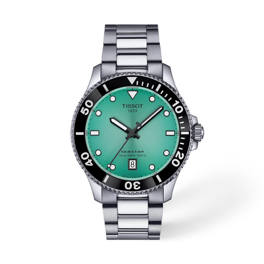 Tissot Seastar 1000 Turquoise Dial Bracelet Watch T1204101109100
